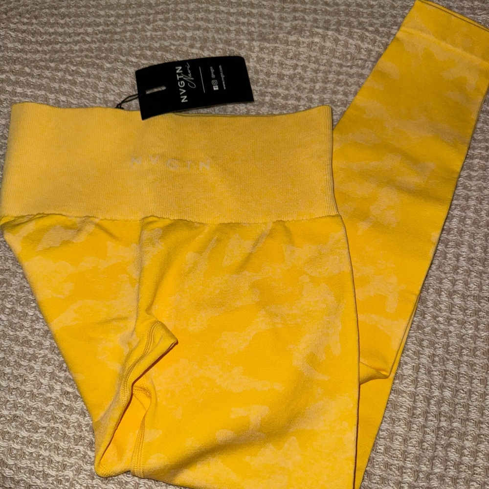 NVGTN Yellow camo Leggings